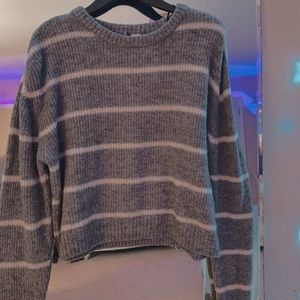 oversized h&m striped sweater